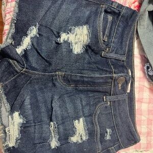 SO Women's Dark Blue Jean Shorts